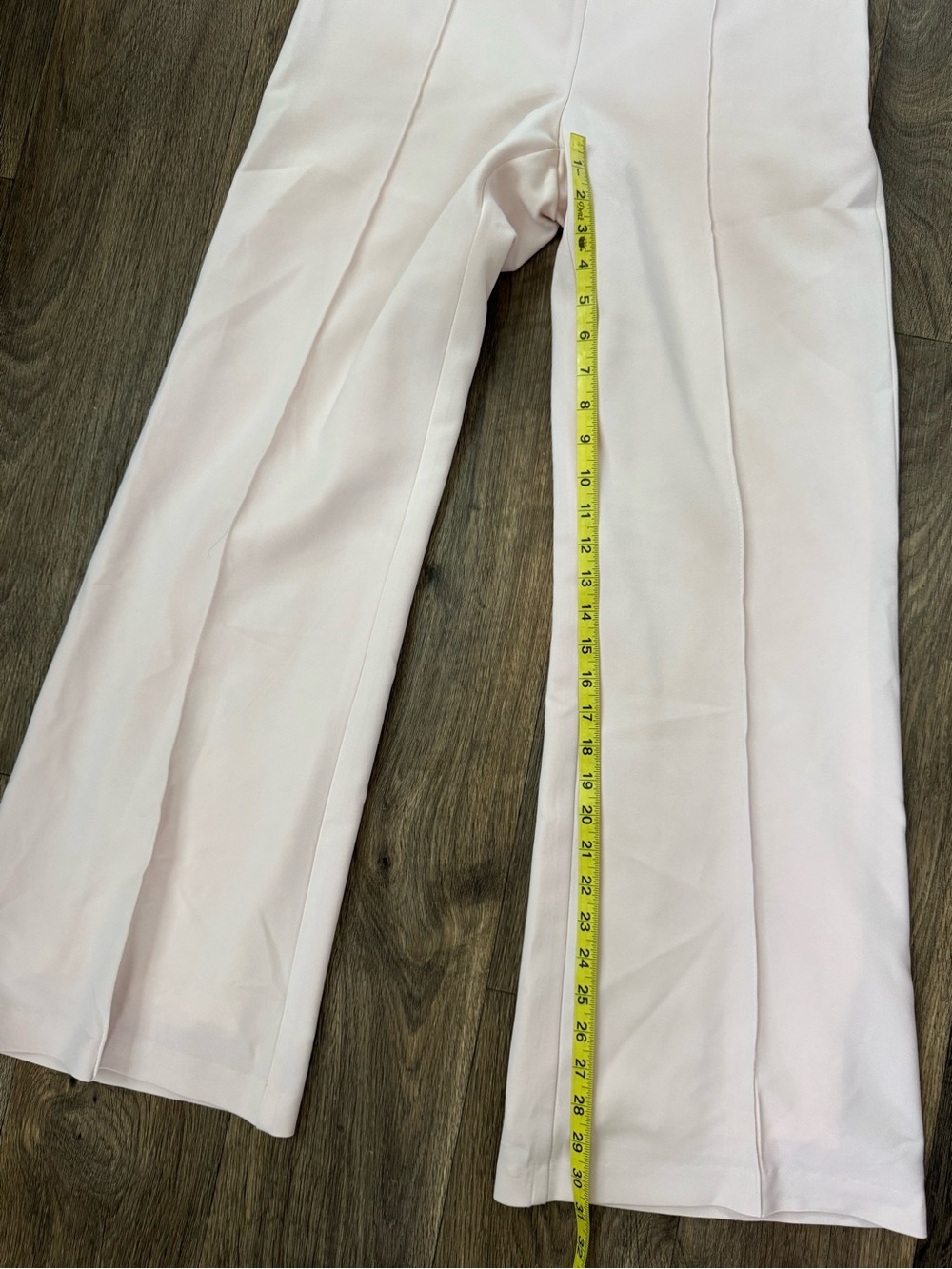 White House Black Market Women's High-Waist Wide-Leg Pants - Light Blush 8 - Picture 7 of 8
